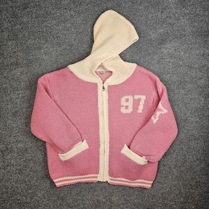 Women's Pink and Cream Teddy Jacket